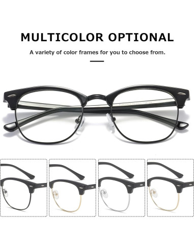 Gafas de Bloqueo de Luz Azul Kimorn KS052 Unisex Marco Negro