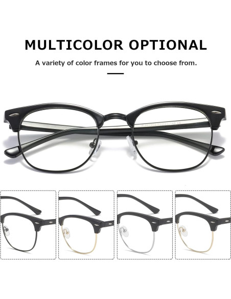 Gafas de Bloqueo de Luz Azul Kimorn KS052 Unisex Marco Negro