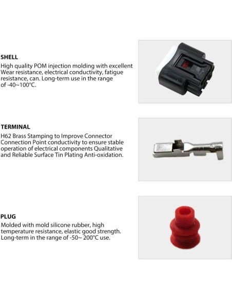 Conector de enchufe bobina encendido Toyota USonline911 4 piezas
