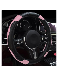 Funda de Volante de Coche Povtii 38 cm Cuero Antideslizante