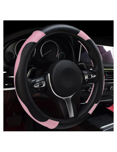 Funda de Volante de Coche Povtii 38 cm Cuero Antideslizante