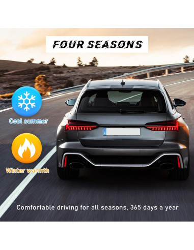 Funda de Volante de Coche Povtii 38 cm Cuero Antideslizante