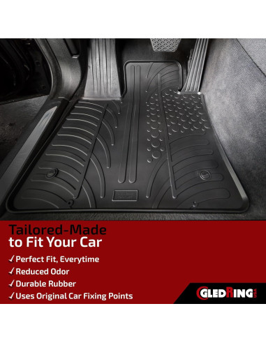 Alfombrillas de Piso Gledring para Scion iA/Toyota Yaris 2016-2021