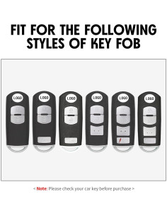 Funda de Llave Silicona WORCAS MZSAU-SCE2 2 Pcs Fibra Carbono 2