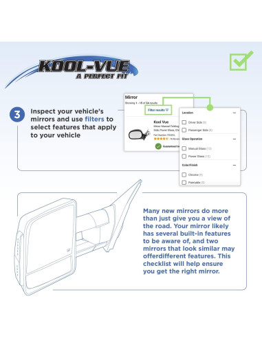 Espejo Lateral Eléctrico Kool Vue Toyota Yaris 2016-2018