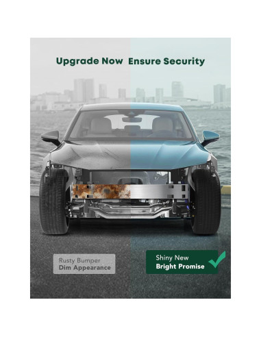 Refuerzo Parachoques Trasero YHTAUTO Toyota Yaris 2007-2018