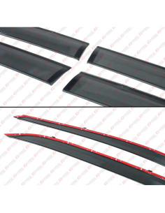 Visera de Ventana Cuztom Tuning Negra para Toyota Corolla 2019-2022 2