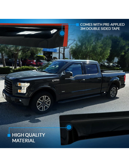 Viseras de Ventana Tuningpros para Toyota Yaris 2011-2015