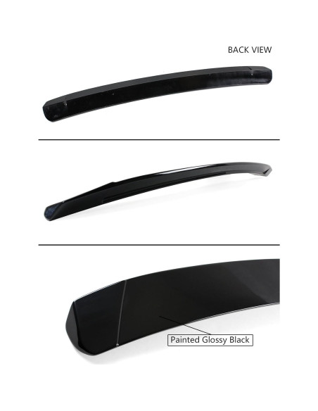 Spoiler Techo Trasero JDM Cuztom Tuning Toyota Corolla 2014-2019