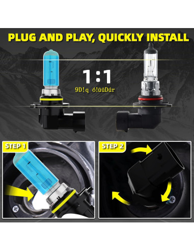 Bombillas Halógenas DMEPUGI 9005 9006 para Toyota Corolla