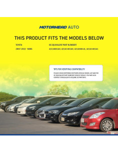 Viga de Cruce del Eje Trasero MOTORHEAD para Toyota Yaris 2007-2012 2