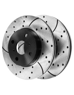 Kit de Rotores de Freno Delantero AutoShack para Toyota Yaris 2006-2018, Prius C 2012-2019, Scion iQ 2013