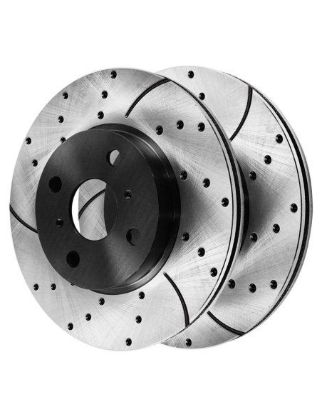 Kit de Rotores de Freno Delantero AutoShack para Toyota Yaris 2006-2018, Prius C 2012-2019, Scion iQ 2013