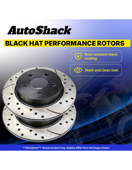 Kit de Rotores de Freno Delantero AutoShack para Toyota Yaris 2006-2018, Prius C 2012-2019, Scion iQ 2013