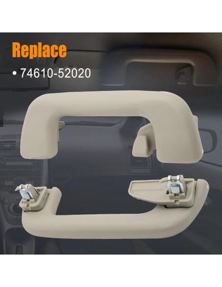 Mango Tirar Techo Derecho Toyota Yaris Corolla Rav4 Beige