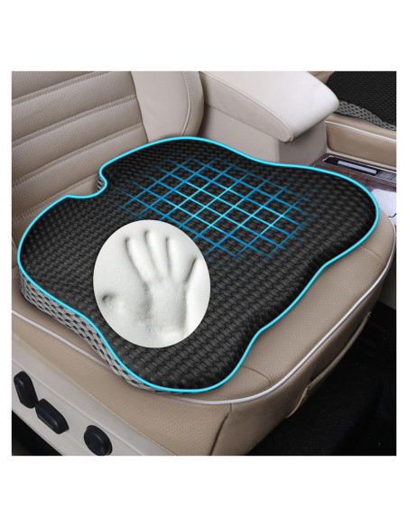 Cojín de Asiento Ergonómico Hapiclody para Coche Negro