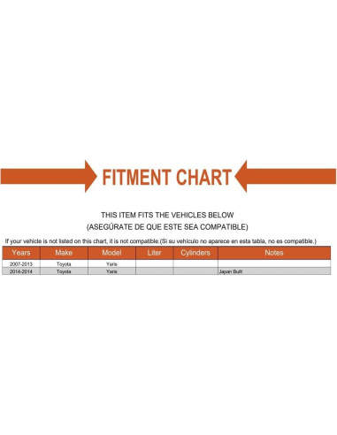 Bota de Junta CV Frontal Sawyer Auto para Toyota Yaris 2007-2014