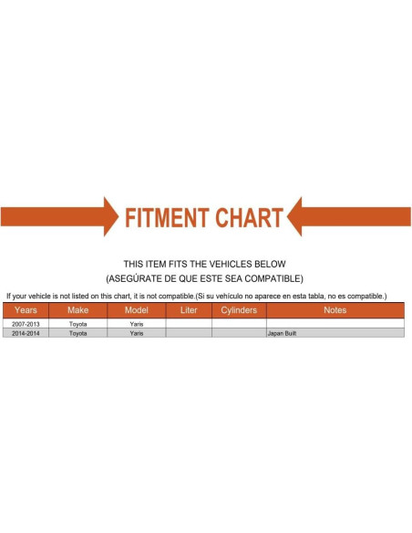Bota de Junta CV Frontal Sawyer Auto para Toyota Yaris 2007-2014