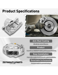 Caliper de Freno de Disco Frontal ZGYWAutoParts Toyota Yaris 2006-2018 2