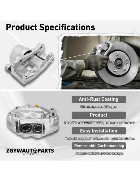 Caliper de Freno de Disco Frontal ZGYWAutoParts Toyota Yaris 2006-2018