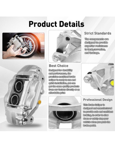 Caliper de Freno de Disco Frontal ZGYWAutoParts Toyota Yaris 2006-2018