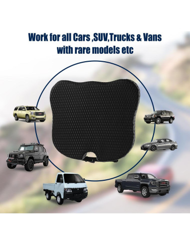 Cojín de Asiento Ergonómico Hapiclody para Coche Negro