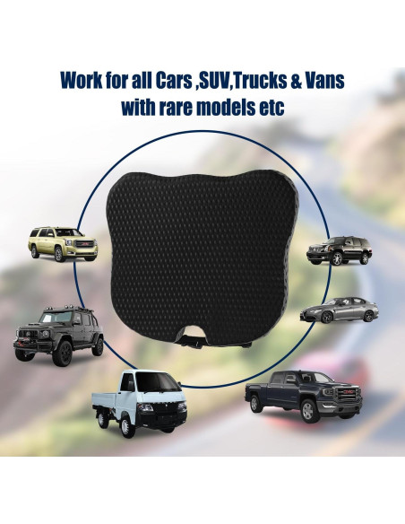 Cojín de Asiento Ergonómico Hapiclody para Coche Negro