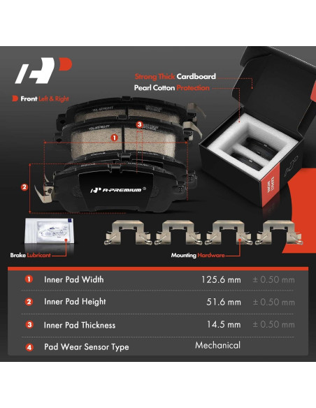 Discos de Freno Ventilados A-Premium + Pastillas Cerámicas