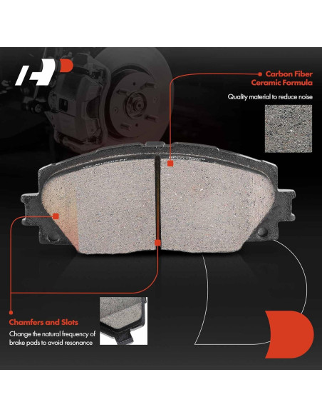 Juego de Pastillas de Freno Cerámicas A-Premium para Toyota