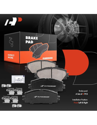 Juego de Pastillas de Freno Cerámicas A-Premium para Toyota