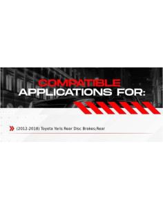 Kit de Frenos R1 Concepts Cerámicos Traseros Toyota Yaris 2012-2018 2