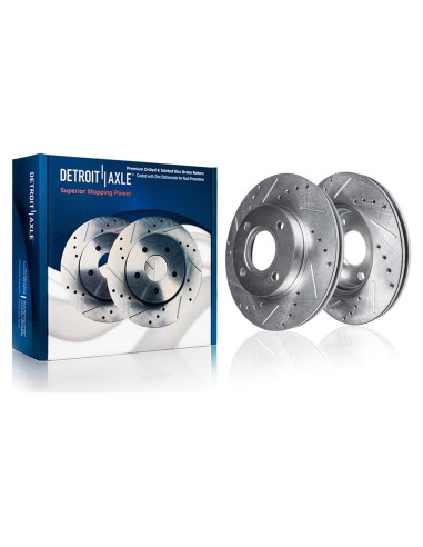 Discos de freno delanteros Detroit Axle para Toyota Yaris 25,8 cm