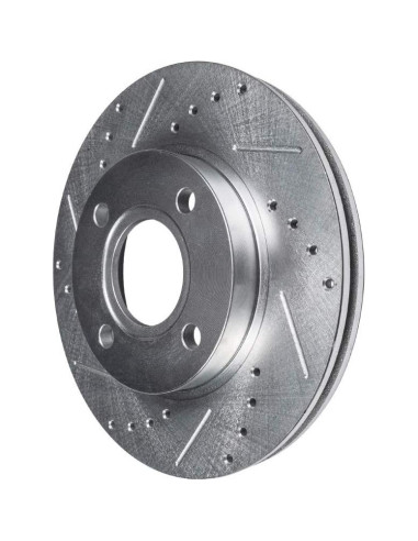 Discos de freno delanteros Detroit Axle para Toyota Yaris 25,8 cm