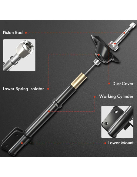 Amortiguadores Frontal A-Premium para Toyota Yaris Prius C