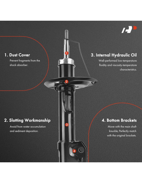 Amortiguadores Frontal A-Premium para Toyota Yaris Prius C