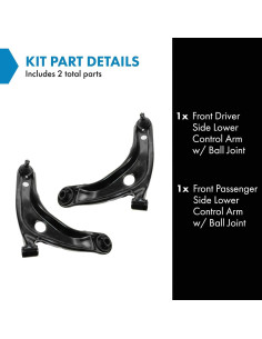 Brazo de Control Inferior TRQ PSA62408 para Toyota y Scion 2