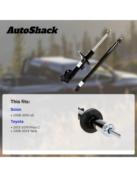 Amortiguadores Traseros AutoShack KS6626PR para Toyota Yaris/Prius C
