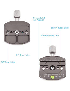 Placa de Liberación Rápida Fotoconic CL-70N 70mm para Trípode 2