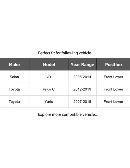 Juego de Brazo de Control Inferior KDSA para Toyota y Scion