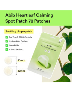 Parche Calmante Abib Heartleaf 78 Parches 10mm y 12mm 2