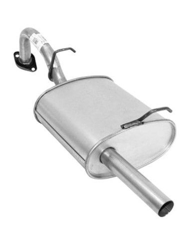 Silenciador y Tubería Acero Aluminizado Sinergia Toyota Yaris 07-17