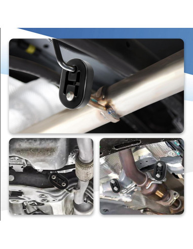 Soportes de escape de goma Stacool 2PCS para automóvil