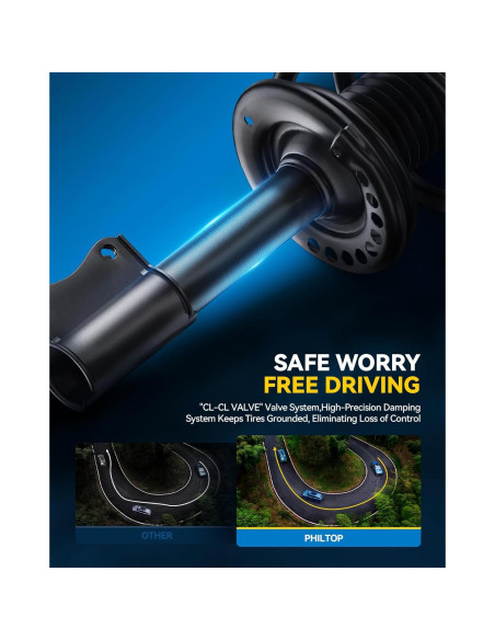 Amortiguadores Traseros PHILTOP para Toyota Corolla 2009-2013