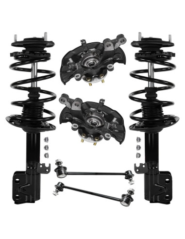 Kit 6 Piezas Muñones Dirección + Amortiguadores Toyota Corolla