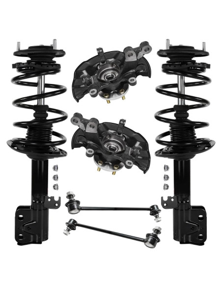 Kit 6 Piezas Muñones Dirección + Amortiguadores Toyota Corolla