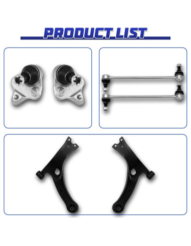 Brazo de Control Delantero HAWK BROTHER para Toyota Corolla 2003-2008