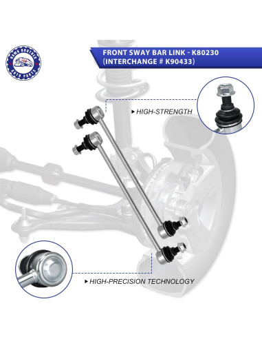 Brazo de Control Delantero HAWK BROTHER para Toyota Corolla 2003-2008
