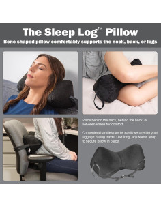 Almohada Quiropráctica en Forma de Hueso Productos Básicos - Soporte Ajustable para Viaje y Casa, 38.1 cm 2