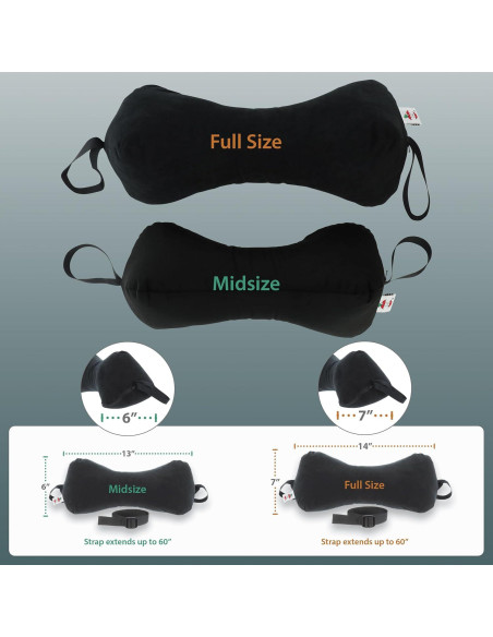 Almohada Quiropráctica en Forma de Hueso Productos Básicos - Soporte Ajustable para Viaje y Casa, 38.1 cm