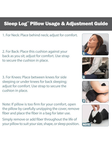 Almohada Quiropráctica en Forma de Hueso Productos Básicos - Soporte Ajustable para Viaje y Casa, 38.1 cm